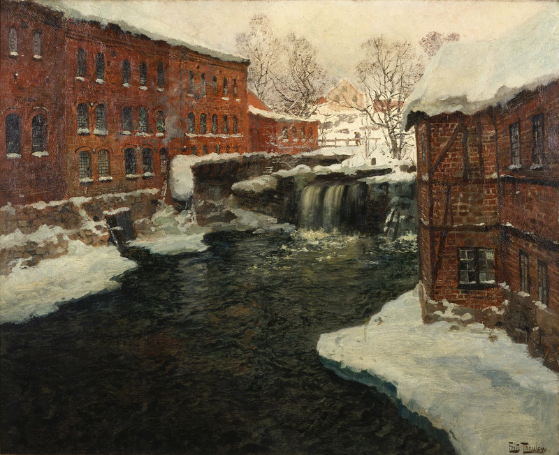 Mühlenszene - Frits Thaulow