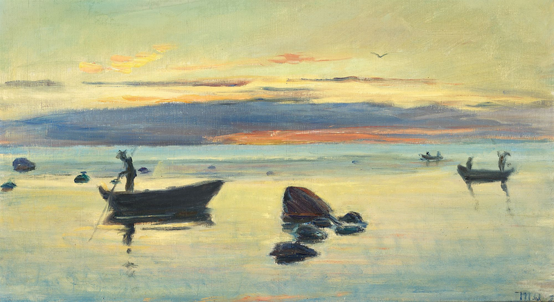 Abendszene aus Skagen, Dänemark. -Michael Peter Ancher