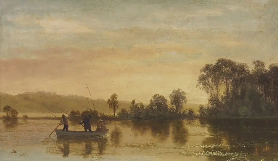 Flusslandschaftsszene - Albert Bierstadt