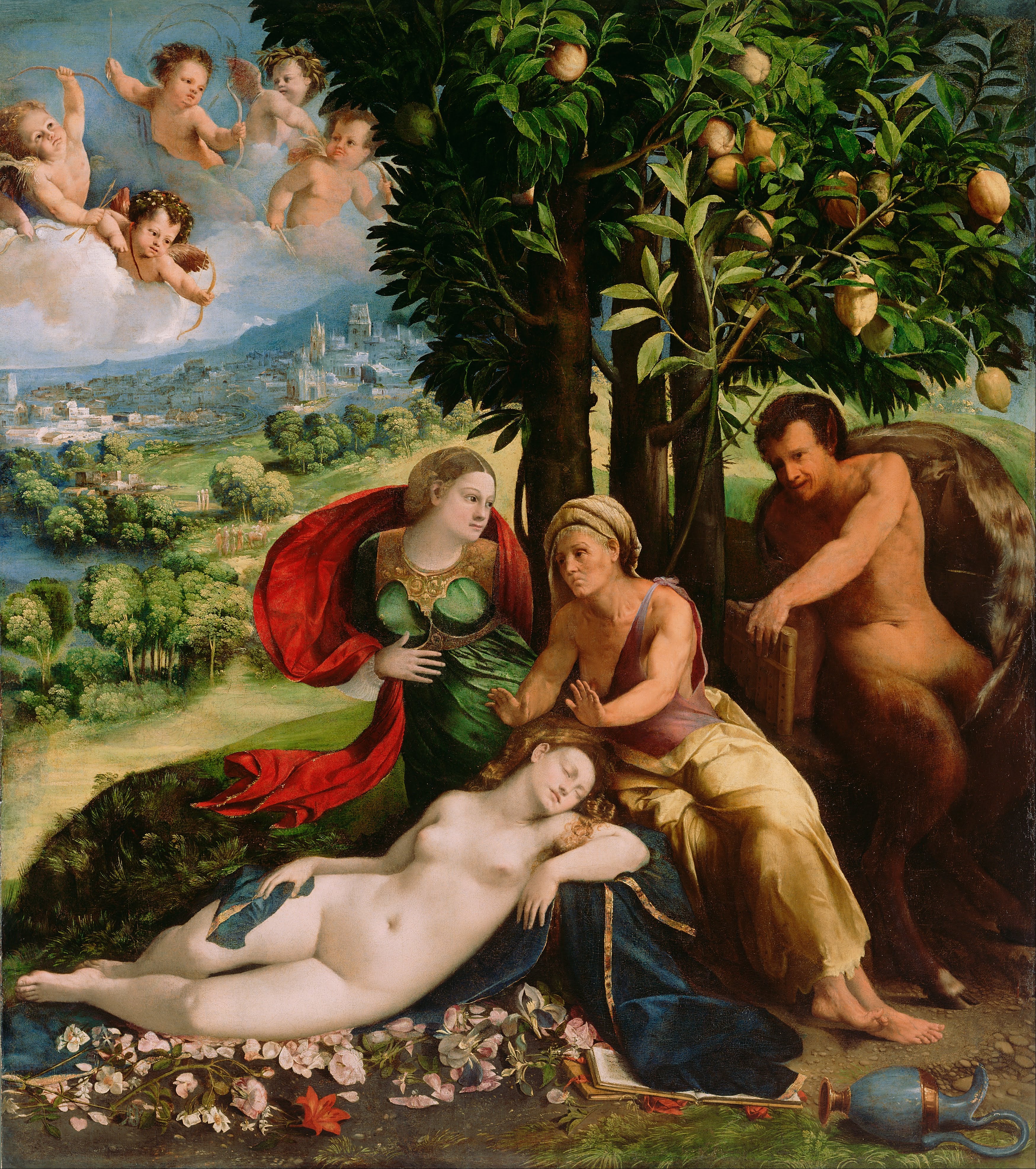 Scène mythologique - Dosso Dossi image 1 reproduction d’œuvre d’art à l’huile