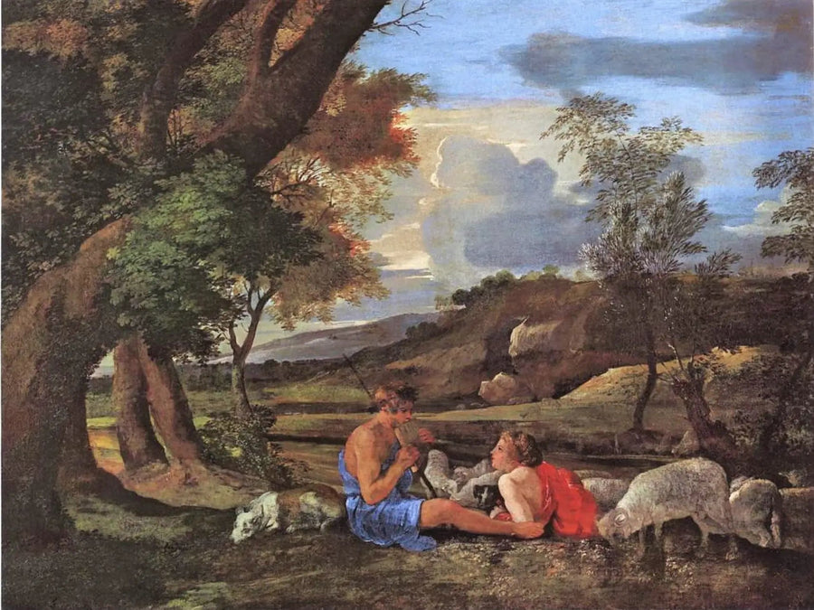 Ländliche Szene - Nicolas Poussin