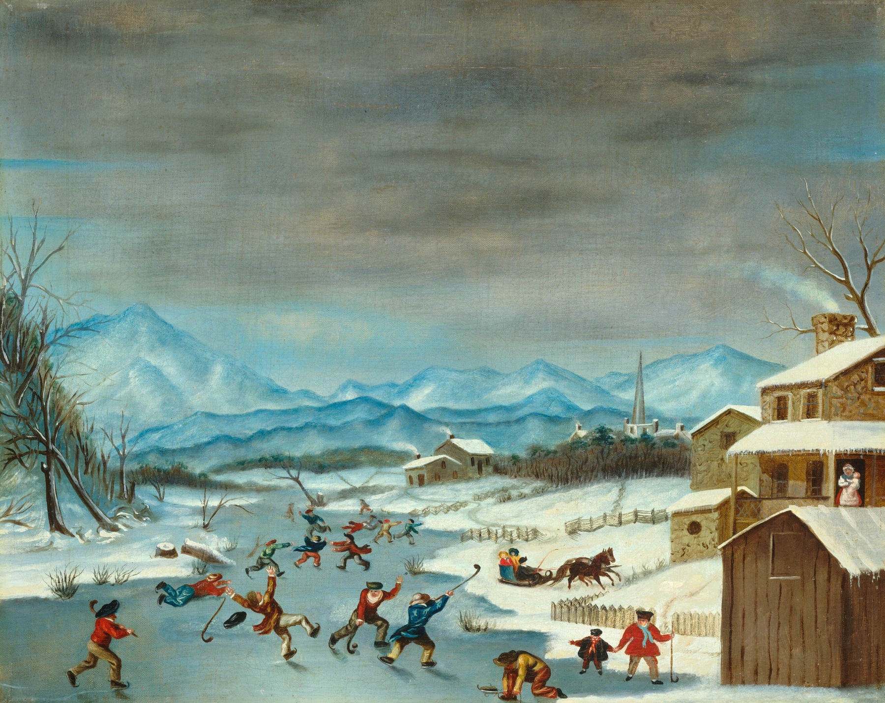 Scène de patinage - John Toole