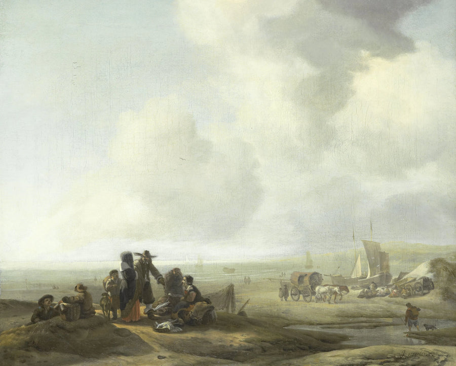 Scène de plage - Jacob Esselens