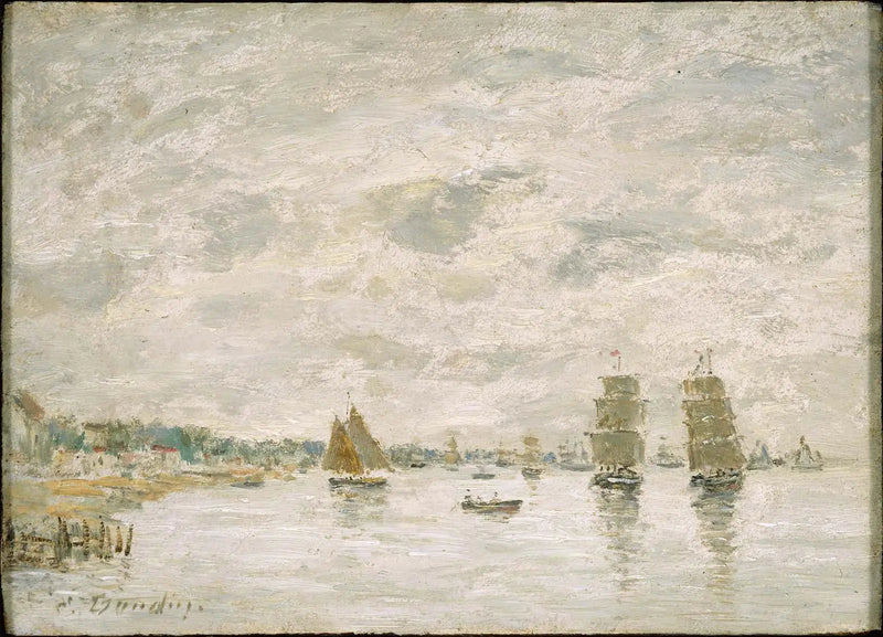 Hafenansicht - Eugène Boudin