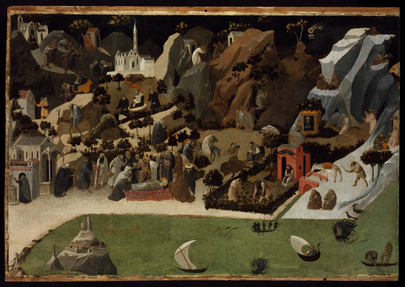 Szenen aus dem Leben der Wüsterväter (Thebaid) - Fra Angelico