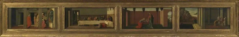 Szenen aus dem Leben der Maria Magdalena: moderne Kopie nach Sandro Botticelli (vier Predellenpaneele) - Sandro Botticelli