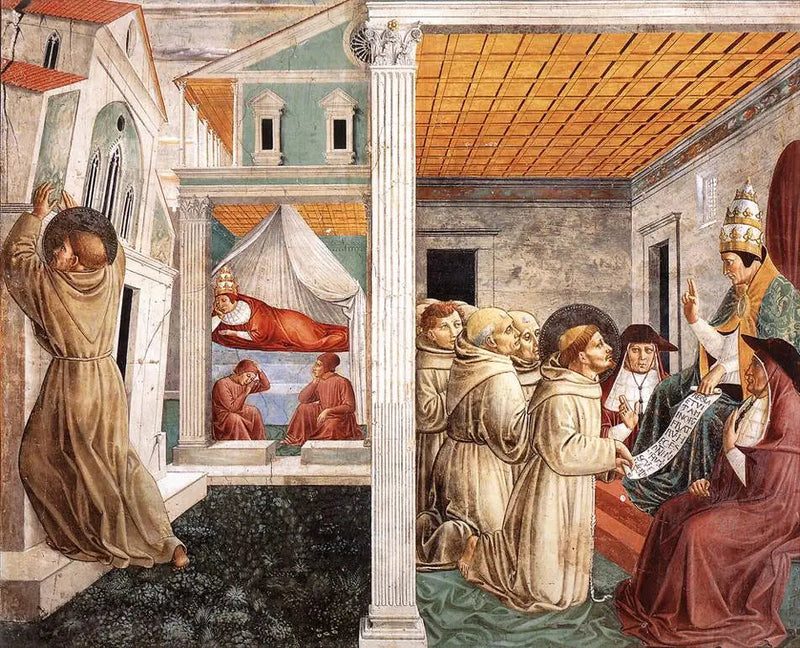 Szenen aus dem Leben des heiligen Franziskus (Szene 5) - Benozzo Gozzoli