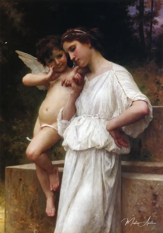 Scerets d'amour - William Bouguereau - Reproductions de tableaux et peintures haut de gamme