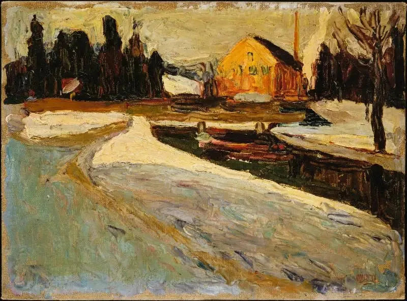 Schwabing, Wintersonne - Vassily Kandinsky
