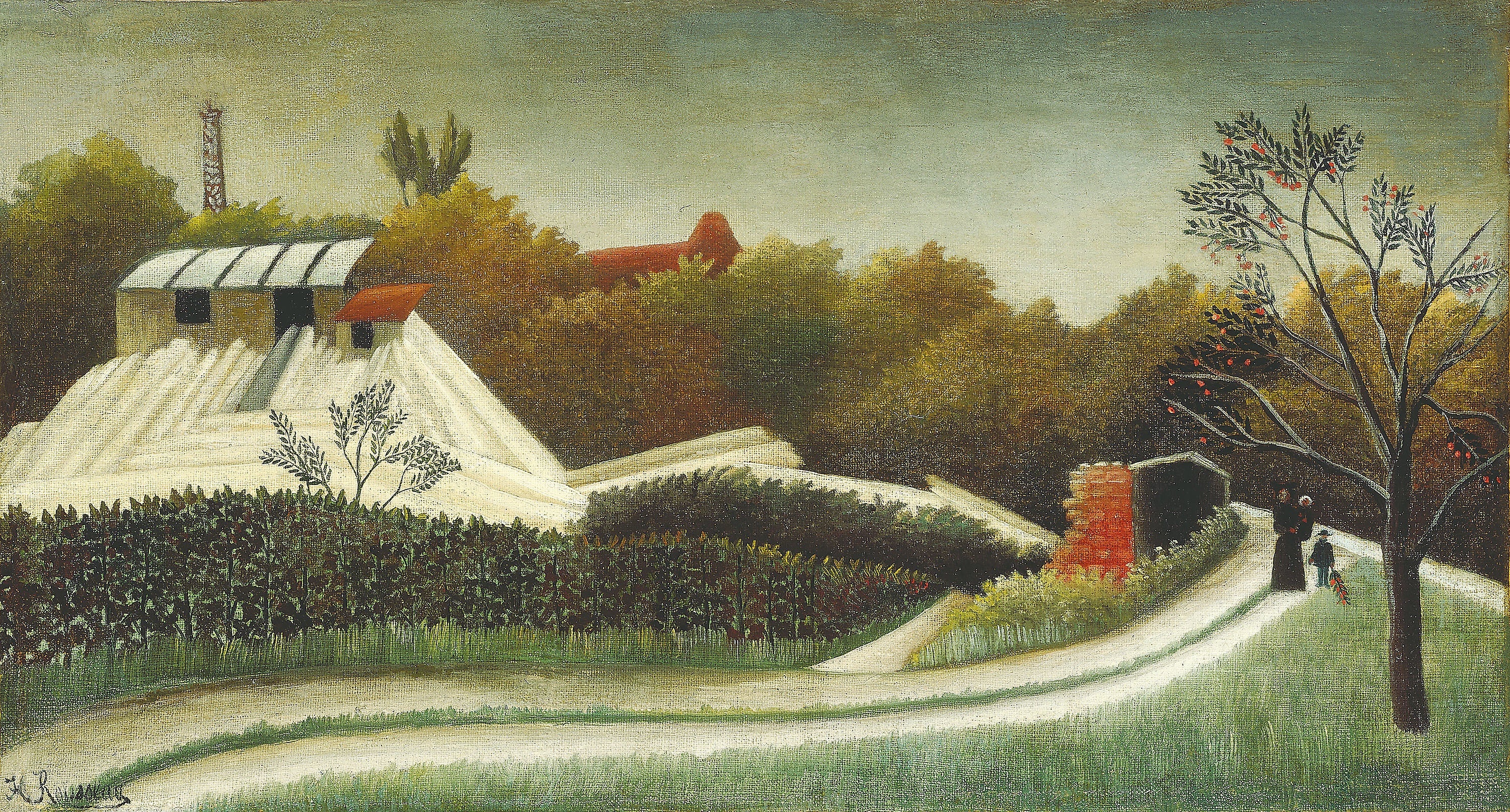 Sägewerk, Vorort von Paris - Henri Rousseau