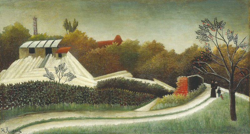 Sägewerk, Vorort von Paris - Henri Rousseau