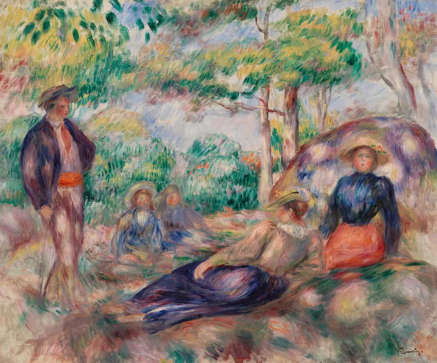 Sich im Gras ausruhen (Das Ausruhen im Gras) - Pierre-Auguste Renoir