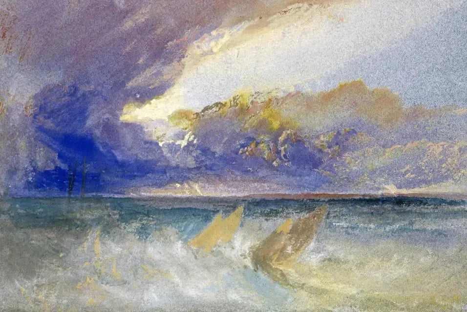 Sea View - J. M. W. Turner image 1 copie peinte à la main à l’huile
