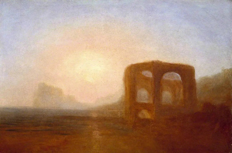 Küstenlandschaft mit Ruine, wahrscheinlich die Bucht von Baiae - J. M. W. Turner