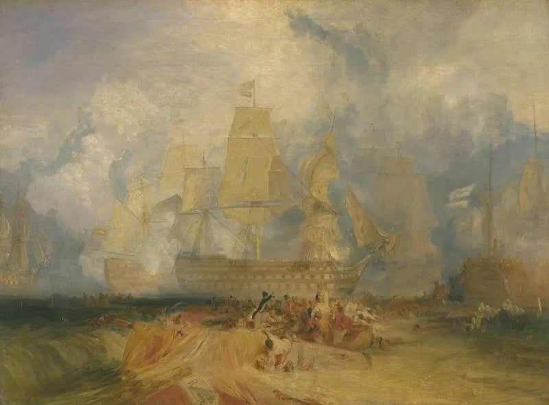 Zweite Skizze für 'Die Schlacht von Trafalgar' - J. M. W. Turner