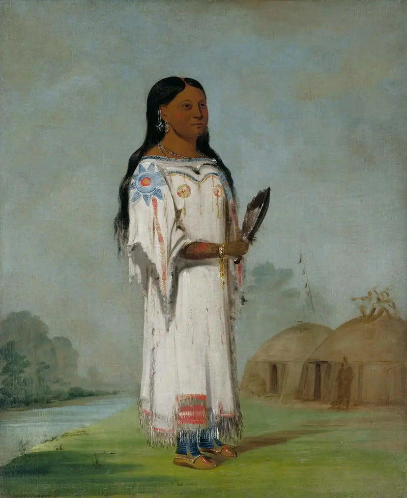 Seet-sé-be-a, Mittagssonne, ein hübsches Mädchen - George Catlin
