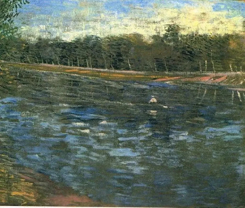 Seine mit einem Boot, Die - Vincent van Gogh