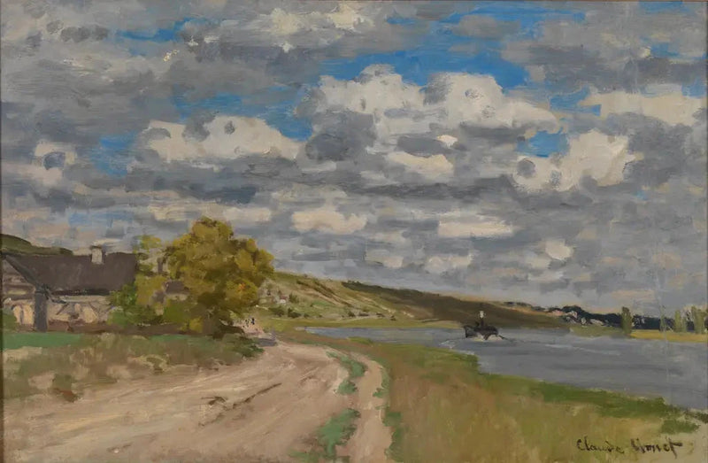 Die Seine in der Nähe ihrer Mündung, Honfleur W115 - Claude Monet