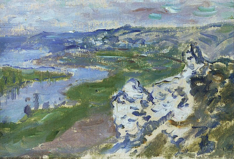 Die Seine von den Höhen von Chantemesle W671 - Claude Monet aus gesehen