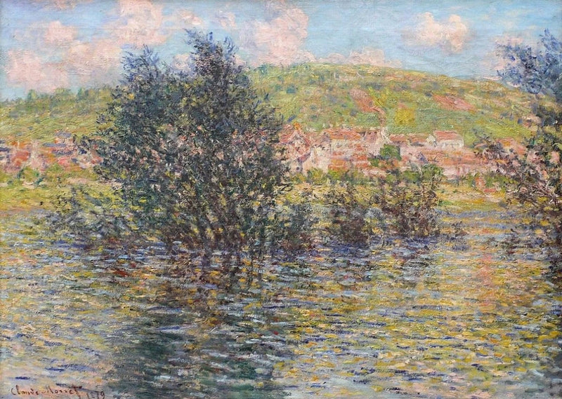 Die Seine bei Vétheuil, Sonne nach Regen W528 - Claude Monet