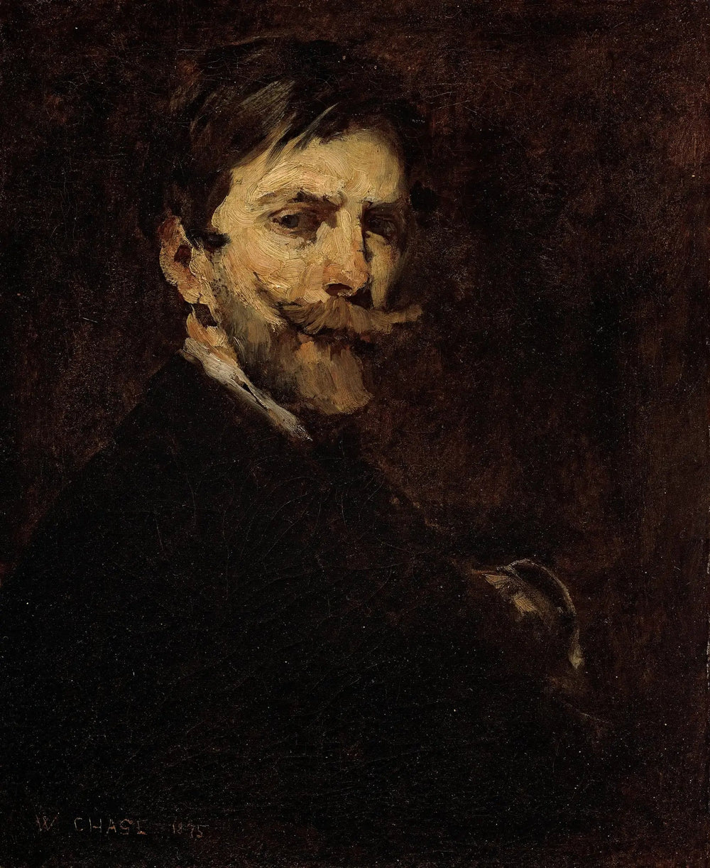 Selbstbildnis - William Merritt Chase image 1 tableau peint à l’huile sur toile
