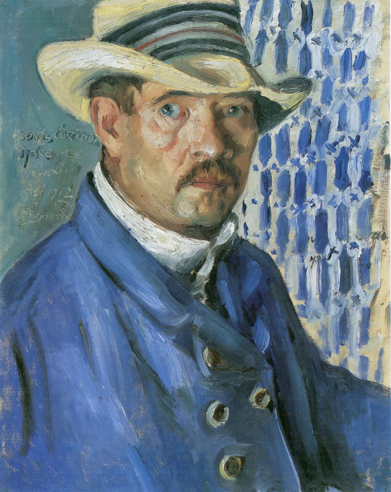 Selbstporträt mit Panamahut - Lovis Corinth