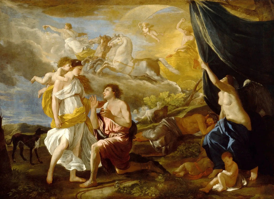 Séléné und Endymion - Nicolas Poussin