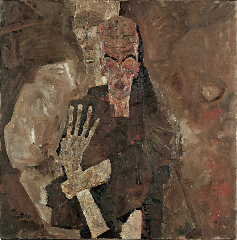 Selbstseher II (Der Tod und der Mensch) - Egon Schiele