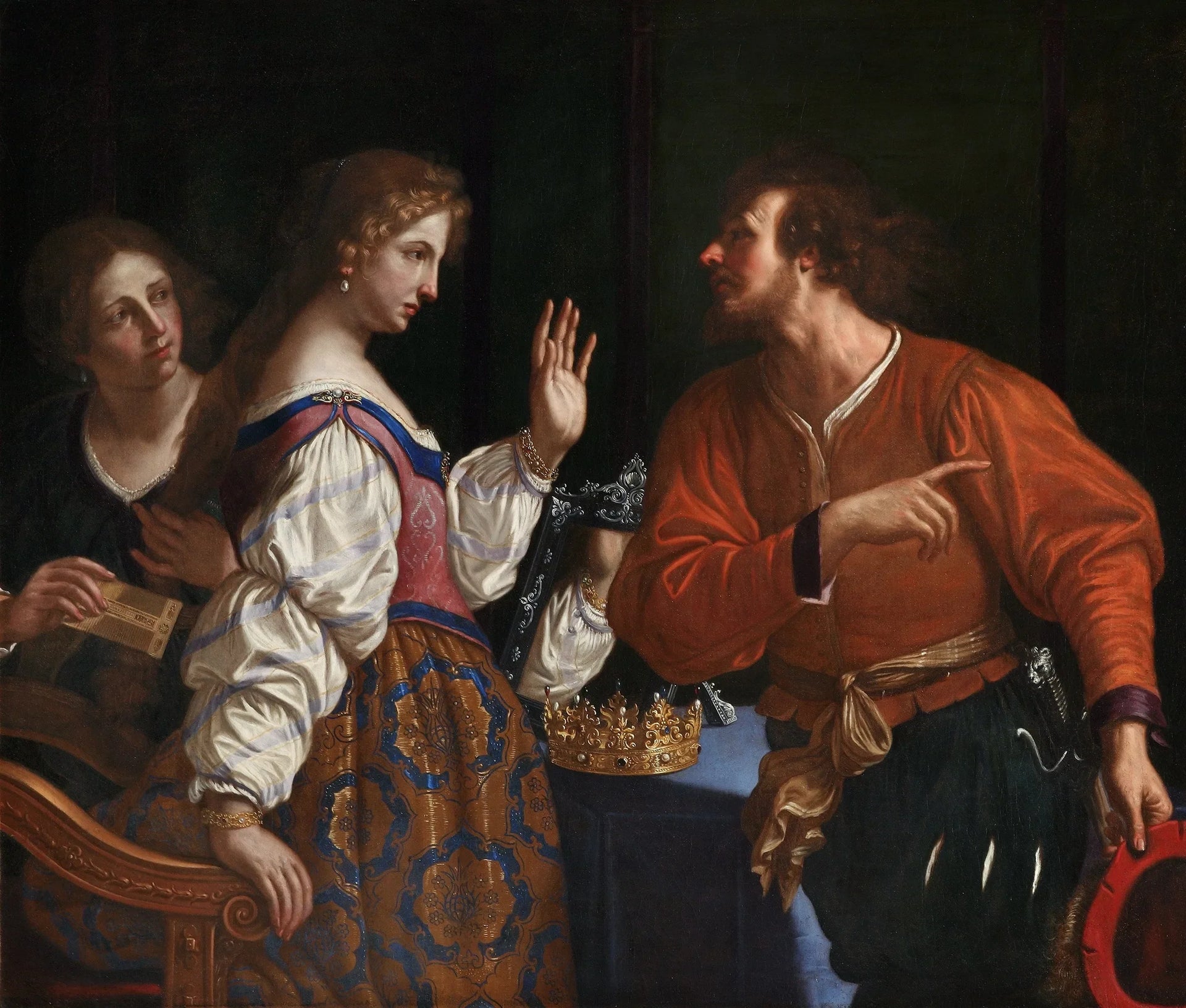Sémiramis appelée aux armes - Guercino image 1 tableau peint à l’huile sur toile