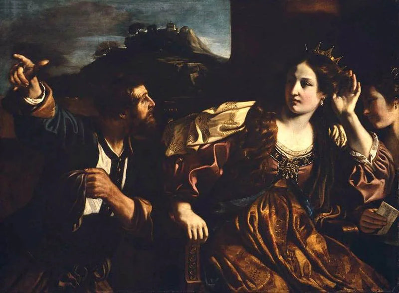 Semiramis erhält die Nachricht von der Revolte in Babylon - Guercino