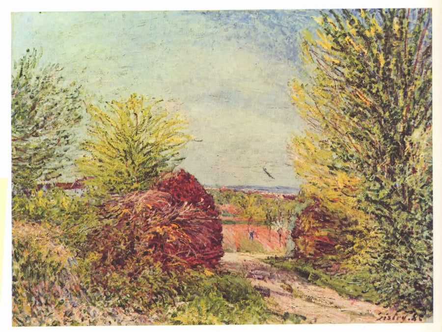Weg in Veneux-Nadon im Frühling - Alfred Sisley