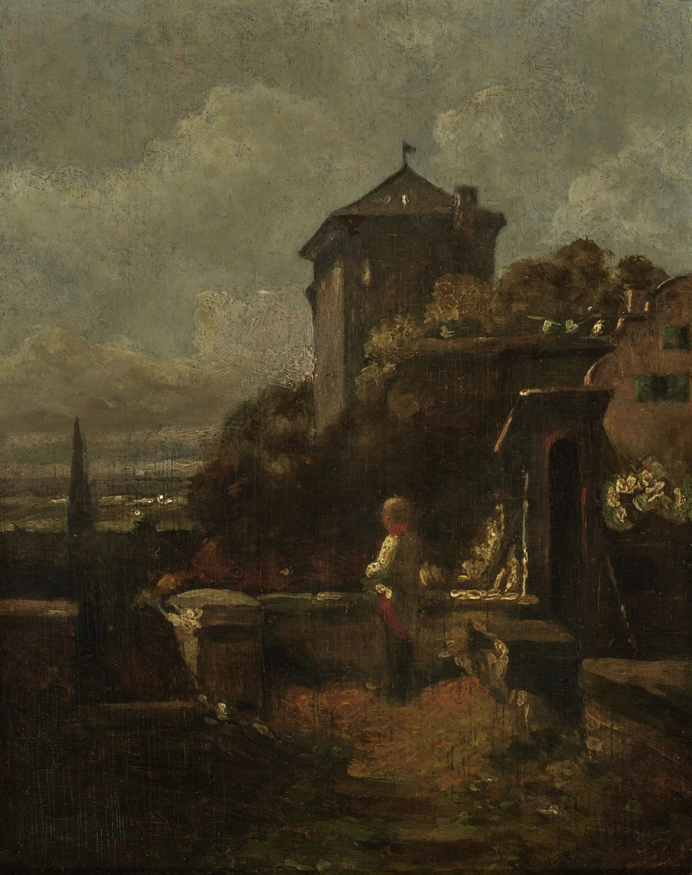 Sentinelle sur les remparts - Carl Spitzweg image 1 reproduction de peinture à l’huile