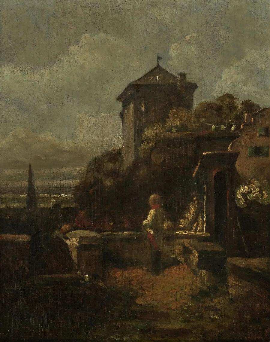 Wächter auf den Stadtmauern - Carl Spitzweg