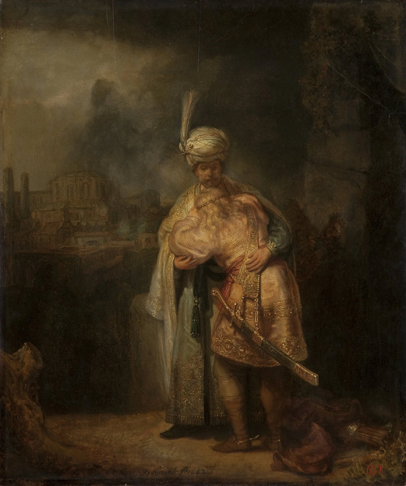 Die Trennung von David und Jonathan - Rembrandt