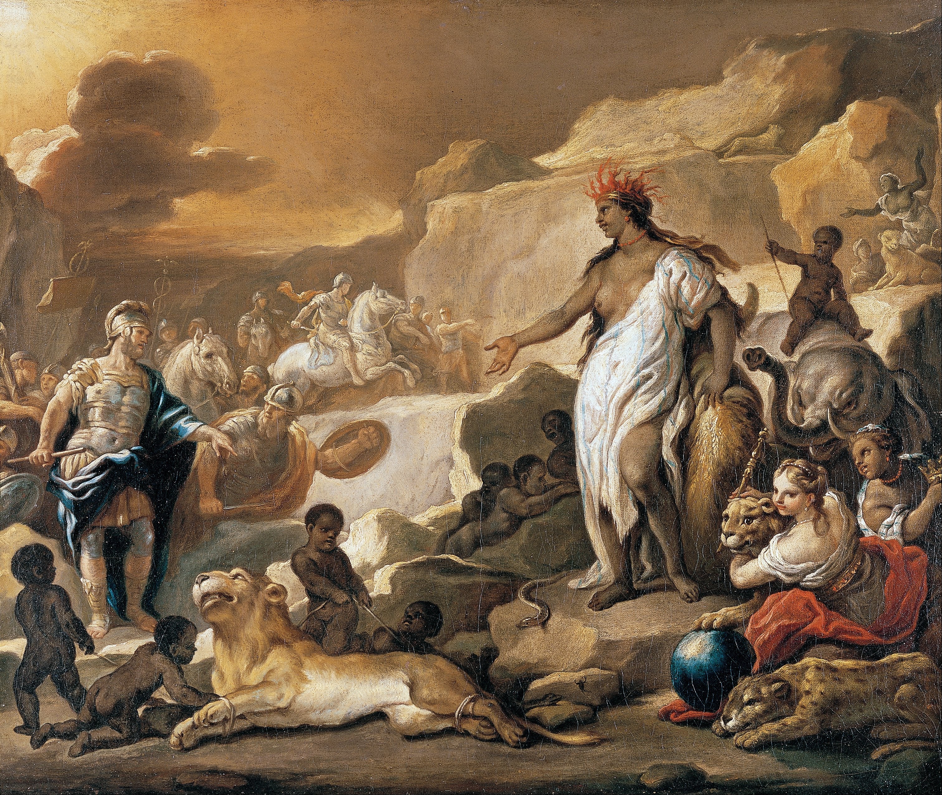 Série des quatre parties du monde. Afrique - Luca Giordano - Alpha Reproduction