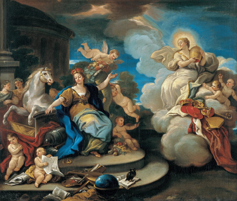Serie der vier Weltteile. Europa - Luca Giordano