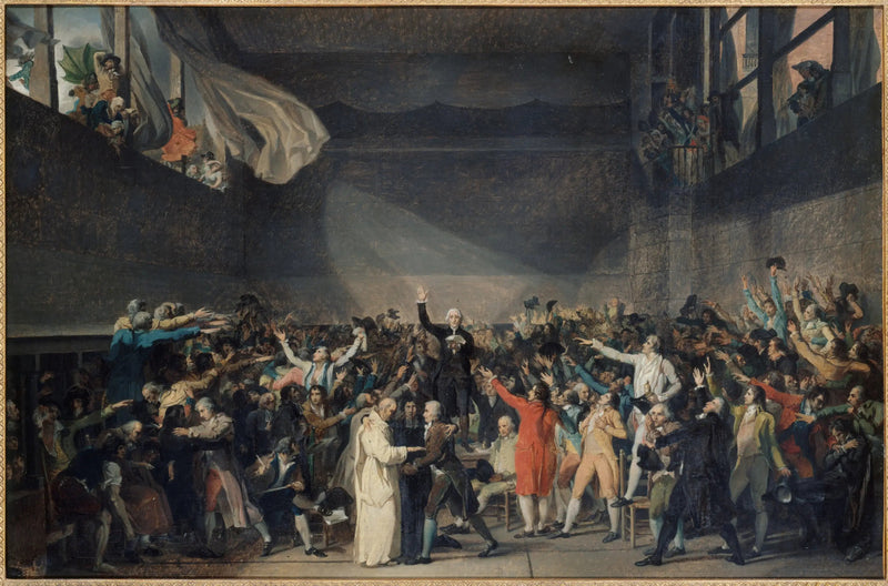 Schwur des Jeu de paume, am 20. Juni 1789 - Jacques-Louis David