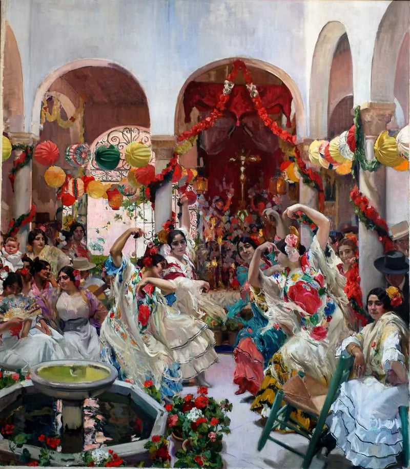 Sevilla, der Tanz - Joaquín Sorolla