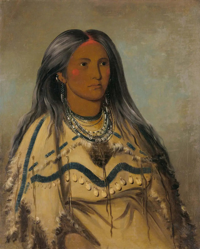 Sha-kó-ka, Mint, eine hübsche Mädchen - George Catlin
