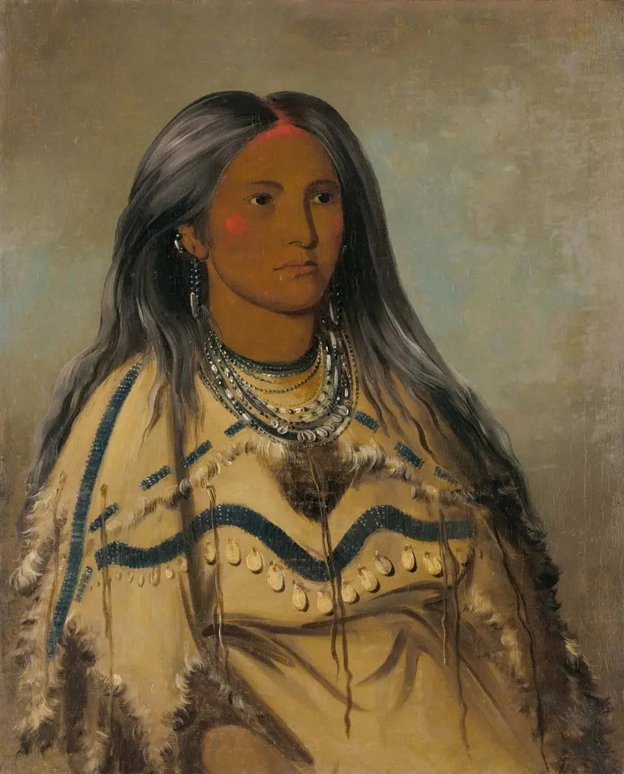 Sha-kó-ka, Mint, eine hübsche Mädchen - George Catlin