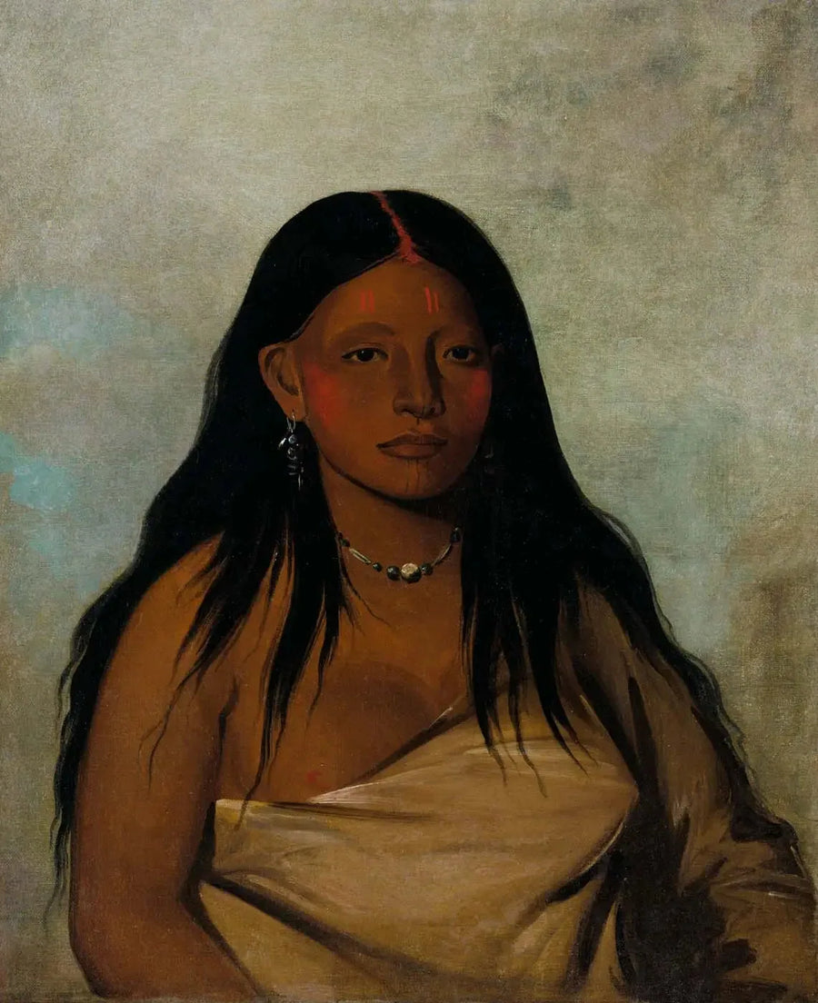 She-de-ah, Wild Sage, eine Wichita-Frau - George Catlin