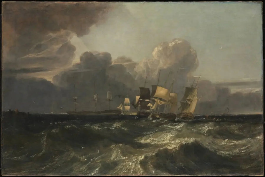 Schiffe, die auf die Ankerliege zusteuern (‘Das Egremont-Seestück’) - J. M. W. Turner