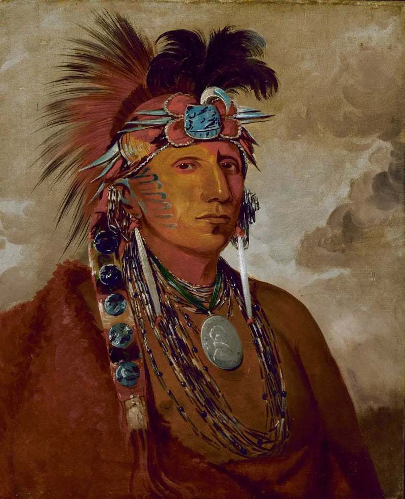 Shó-me-kós-see, Der Wolf, ein Chef - George Catlin