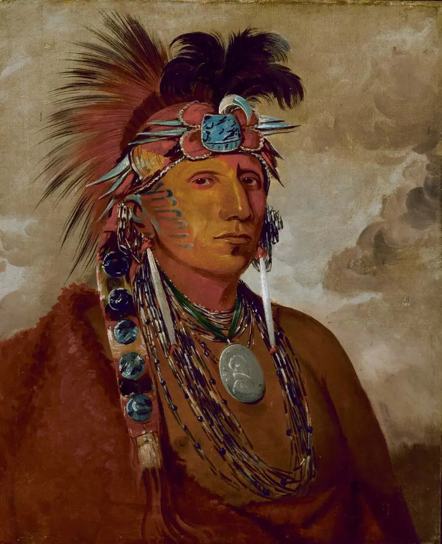 Shó-me-kós-see, Der Wolf, ein Chef - George Catlin