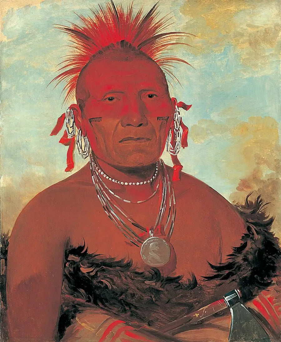 Shón-ka-ki-he-ga, Pferdeführer, Großer Häuptling Pawnee - George Catlin