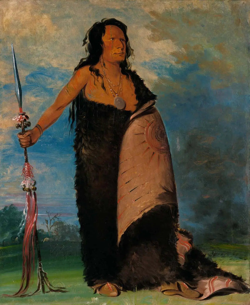 Shoo-de-gá-cha, La Fumée, Häuptling der Tribe - George Catlin