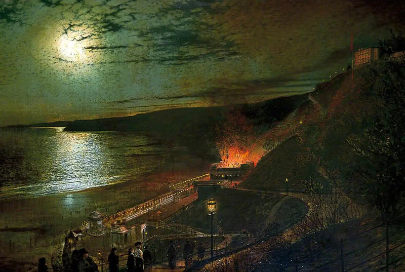Sic transit gloria mundi (Der Brand des Thermal-Salons) - John Atkinson Grimshaw