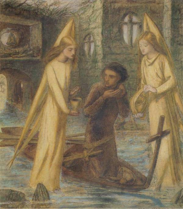 La Quête du Saint Graal - Dante Gabriel Rossetti