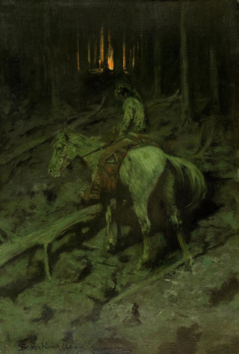 Apache-Schützensignal - Frederic Remington