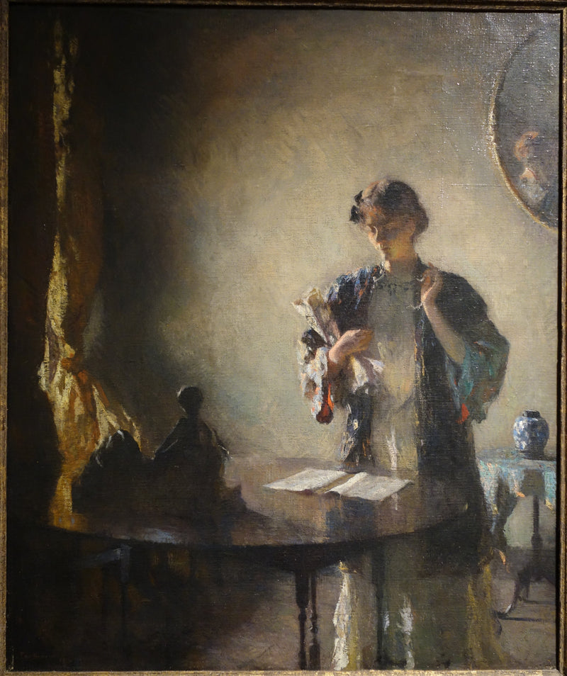 Silhouette in einem Raum - Frank Weston Benson